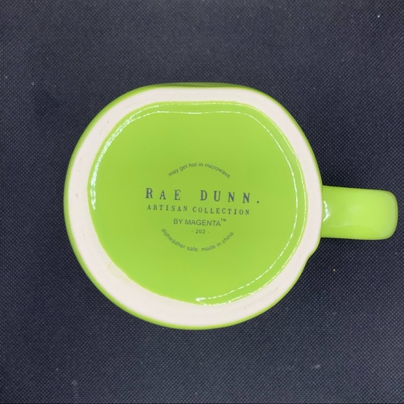 Rae Dunn BOO Double Sided Green Halloween Mug with Jack O’Lantern Face - Picture 3 of 4